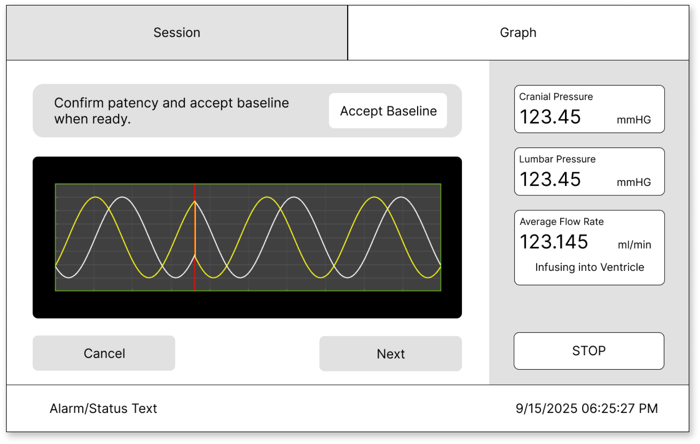 Low Fidelity Treatment Screen