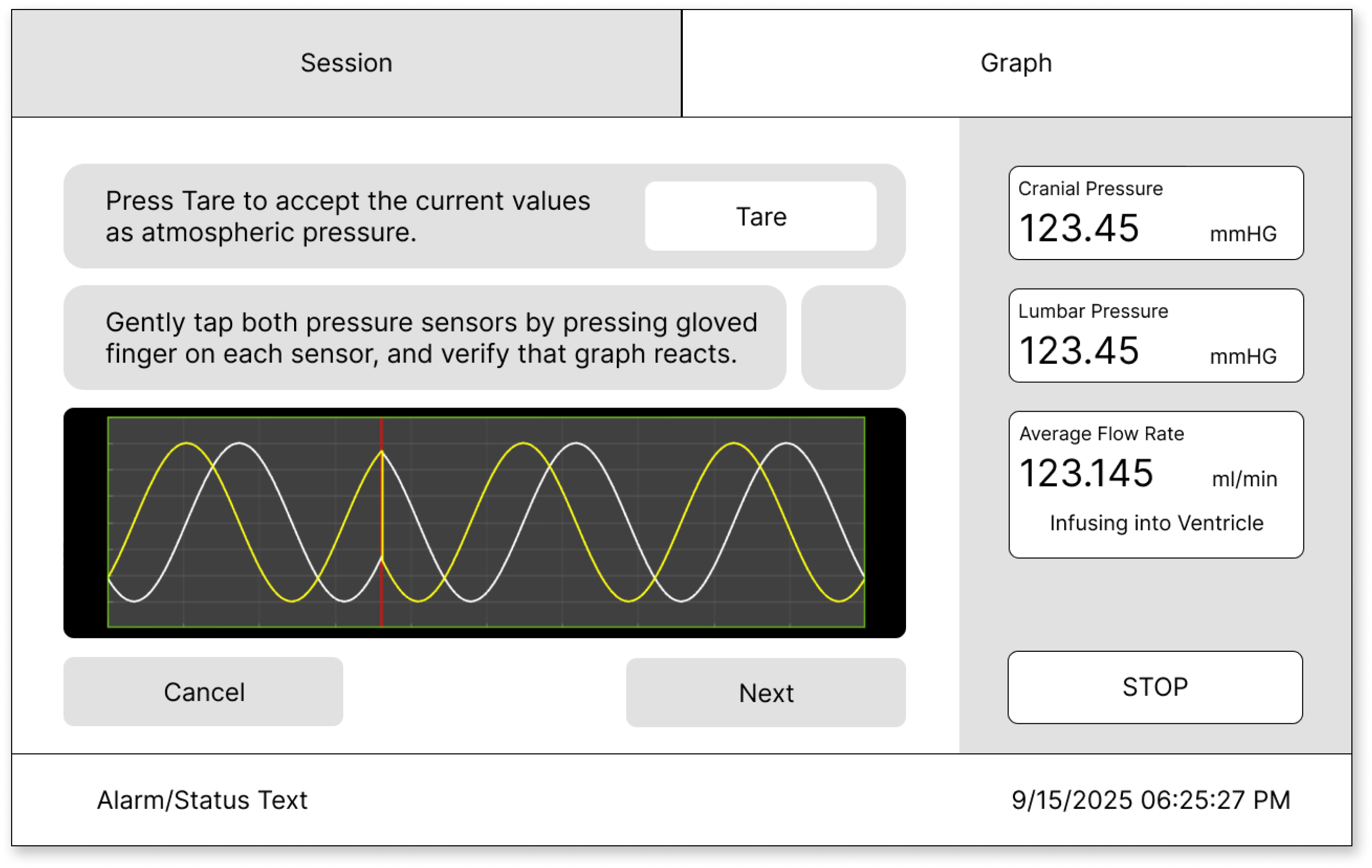 Low Fidelity Treatment Screen