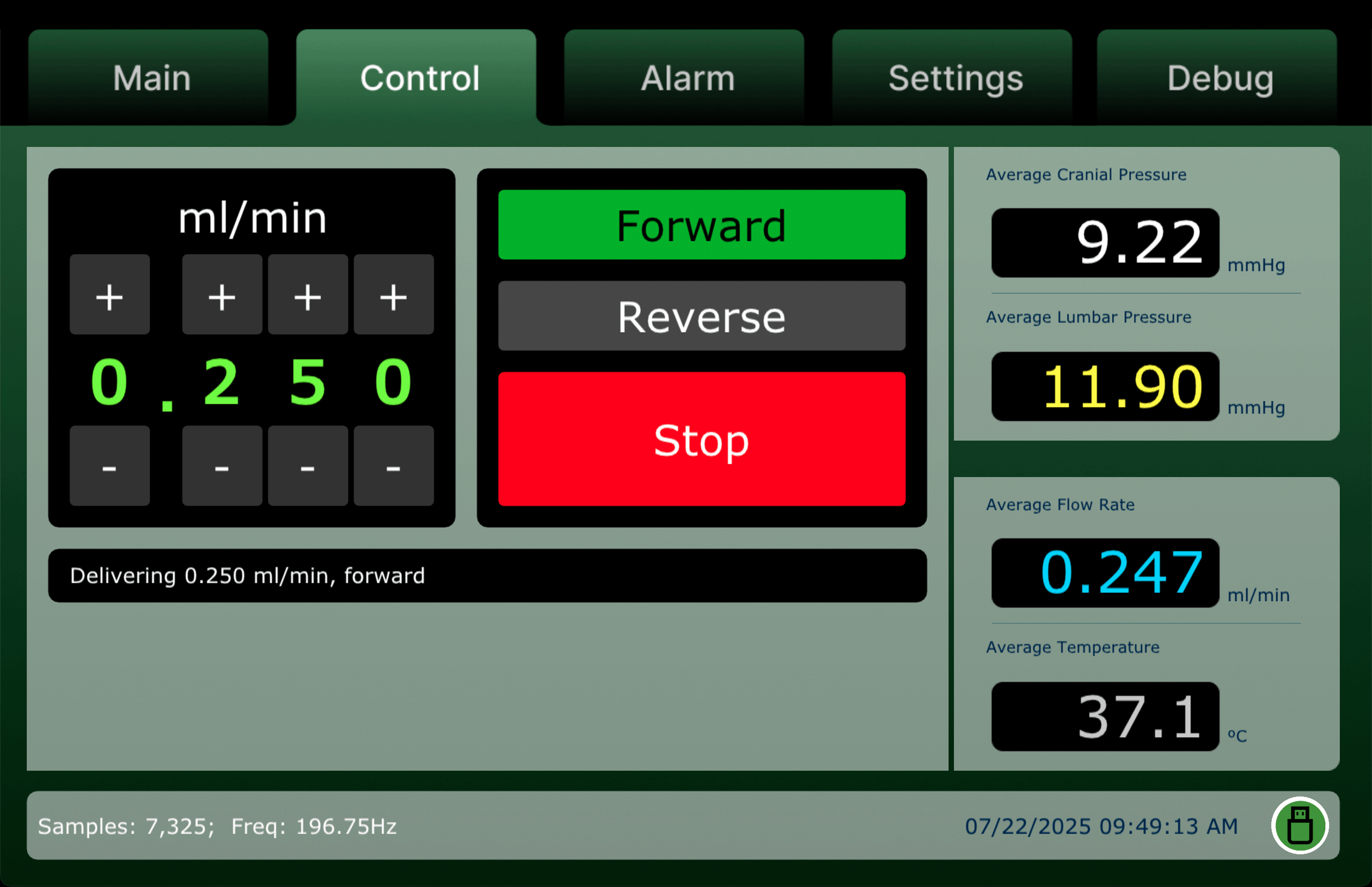 Control Screen